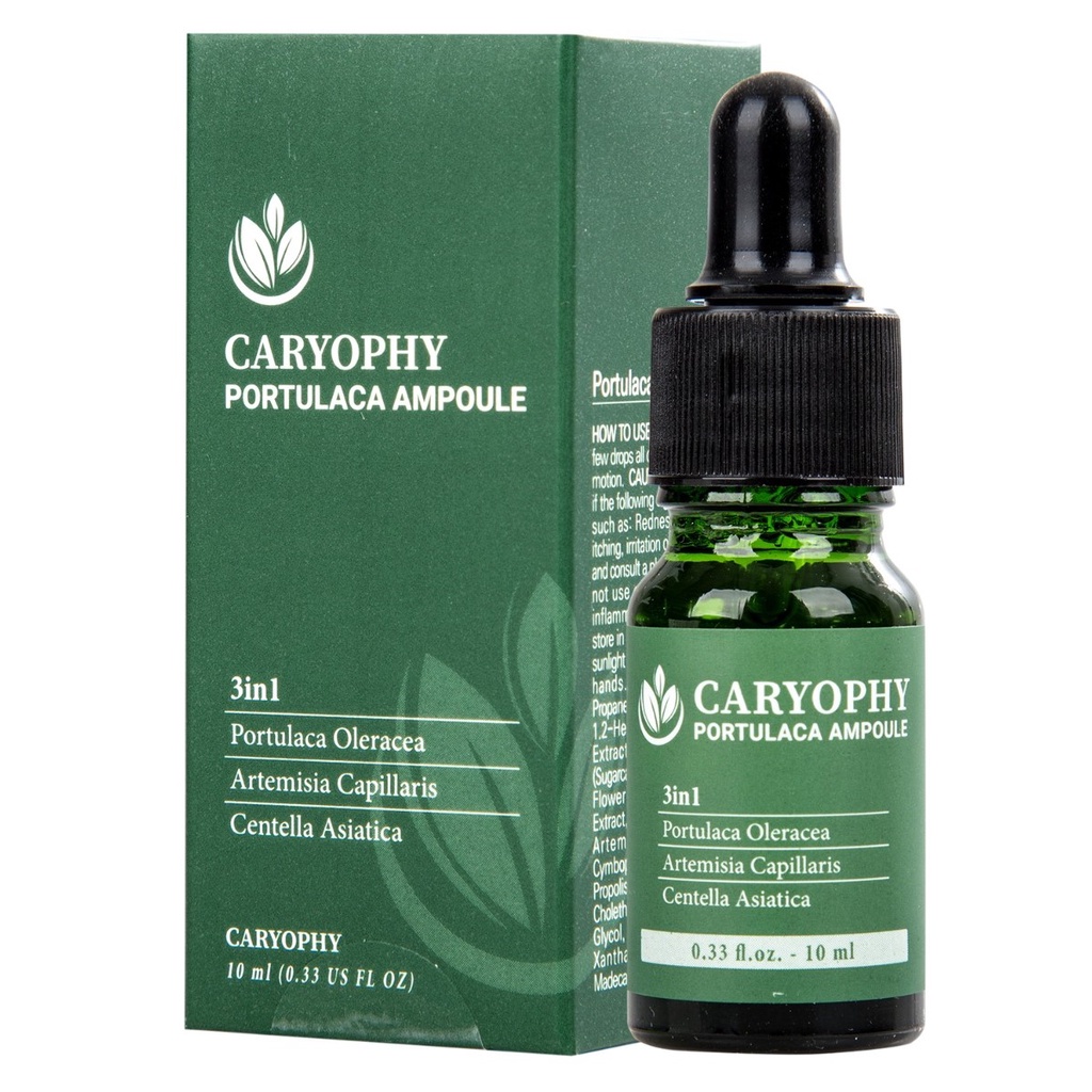 Serum Rau Má  Caryophy Giảm Mụn, Trắng Sáng, Thu Nhỏ Lỗ Chân Lông