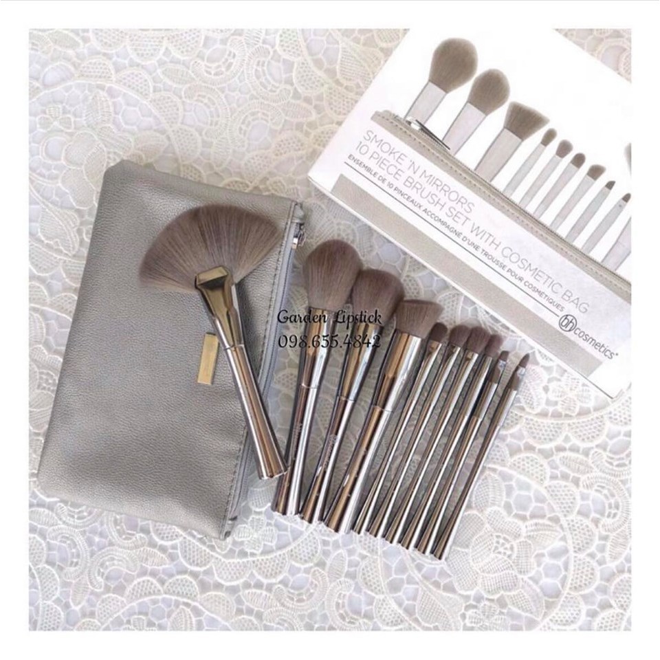 CỌ BH COSMETICS - Smoke ‘n Mirrors - 10 Piece Metalized Brush Set