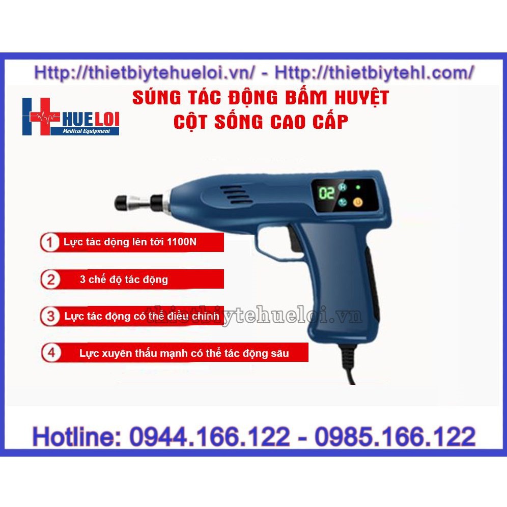 Súng tác động cột sống kèm massage bấm huyệt