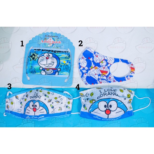 KHẨU TRANG VẢI NGỪƠI LỚN DORAEMON DOREMON