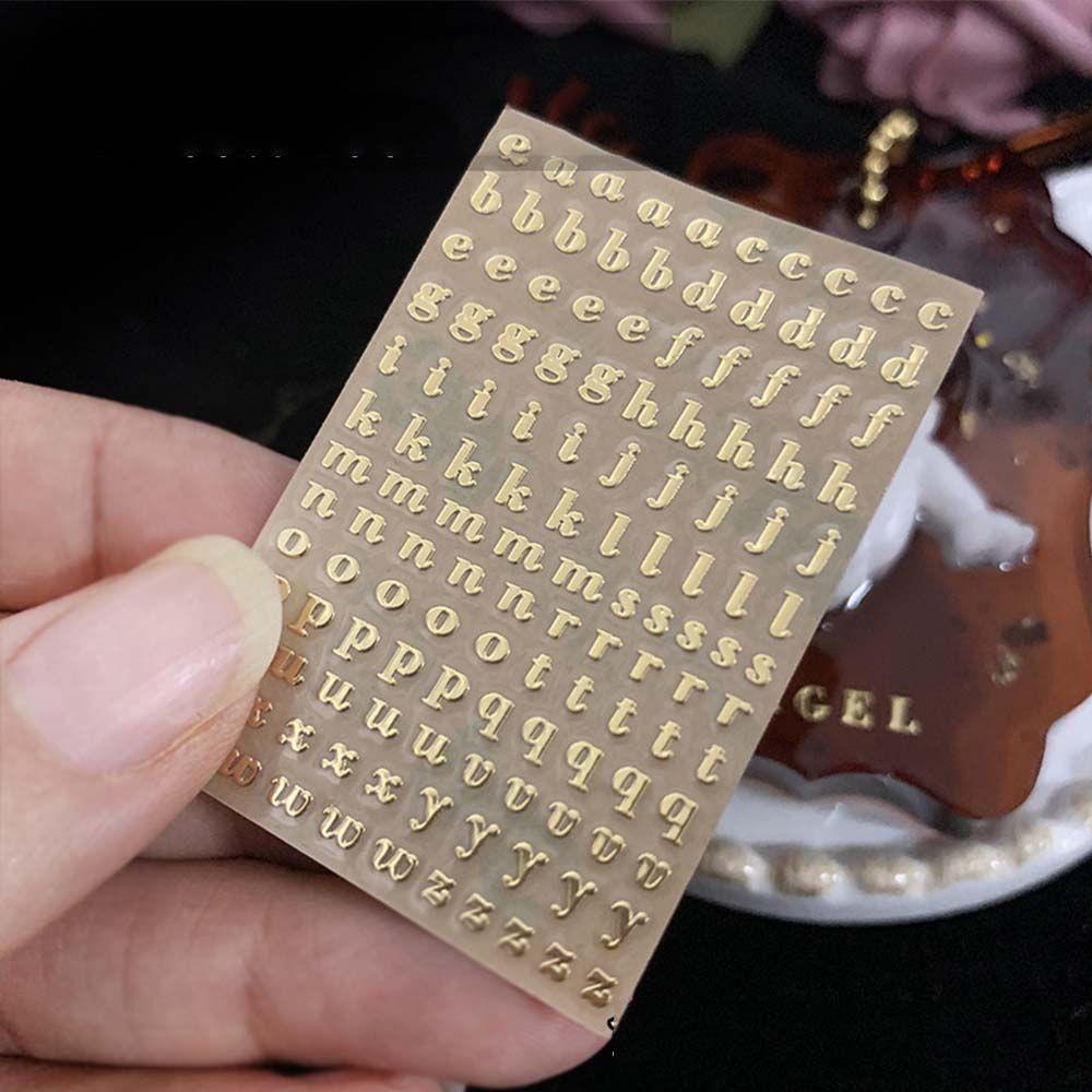 Miếng Dán Số AUGUSTINA Trang Trí Sổ Lưu Niệm|Miếng Dán Chữ Tiếng Anh Chất Liệu Epoxy Resin