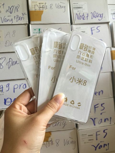 Ốp dẻo Xiaomi Mi8 cao cấp