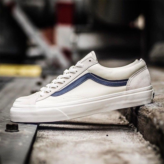 Giày Vans Old Skool Style 36 Marshmallow Dress Blue - VN0A3DZ3KE6