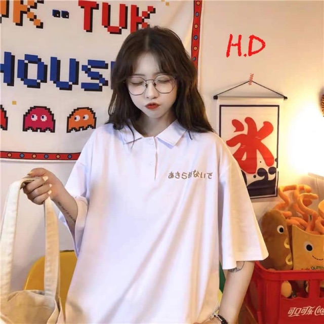 Áo polo chữ nhật cá tính HDA0220
