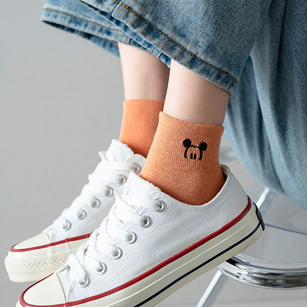 Vớ cotton cổ thấp họa tiết hoạt hình phong cách Hàn Quốc dễ thương cho nữ