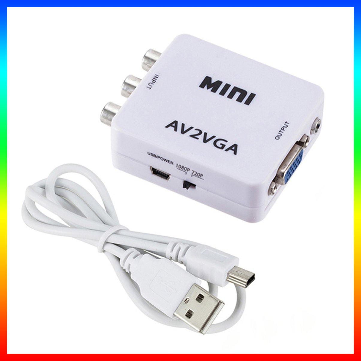 1 Hộp Chuyển Đổi Av2vga Av Rca Cvbs Sang Vga