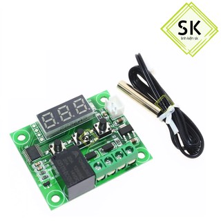 Mạch cảm biến kiểm soát nhiệt độ w1209 relay 12vdc