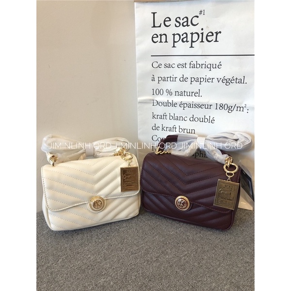 Túi L.Y.N full tag crossbody tag Gold- ORD