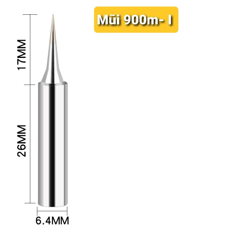 Mũi hàn (1 mũi) tq 936, 908, 806 -900m , Hakko 900M.Cao Cấp(mũi trắng)