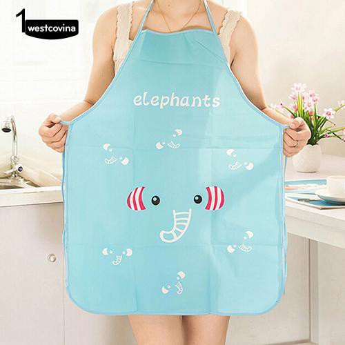 Tạp dề chống nước hoạ tiết hoạt hình cho nữ