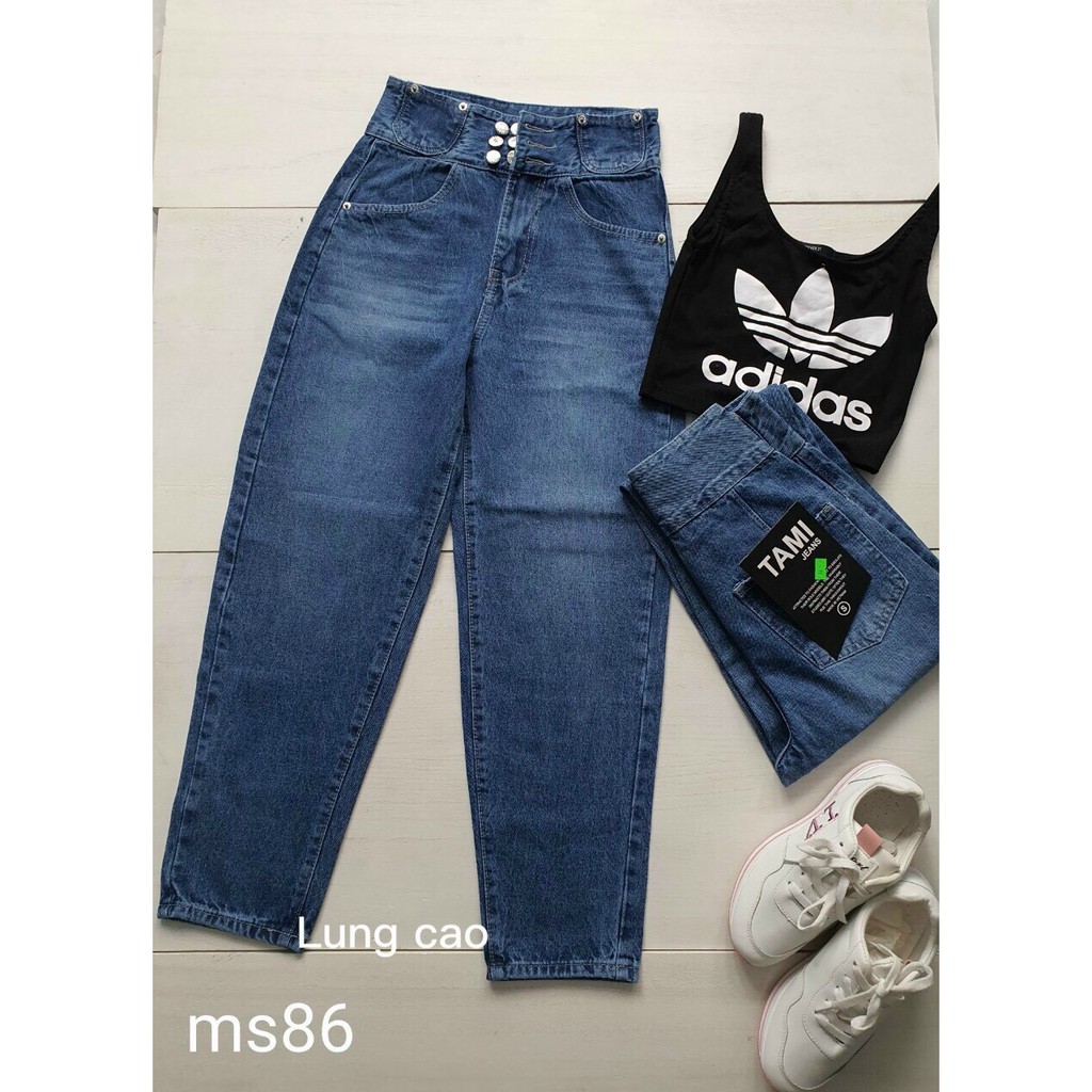 QUẦN JEAN BAGGY NỮ CẠP KIỂU LƯNG SIÊU CAO MS 86 [CLIP THẬT] [FREESHIP] hàng loại 1, VẢI DÀY