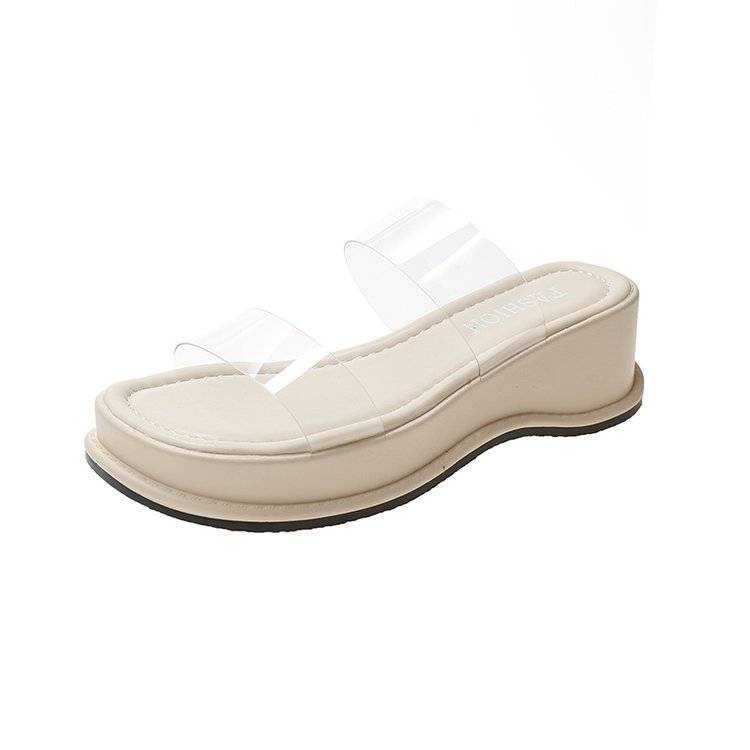 Dép Sandal Cao Gót Đế Dày Quai Trong Suốt Thời Trang Mùa Hè Dành Cho Nữ 2022