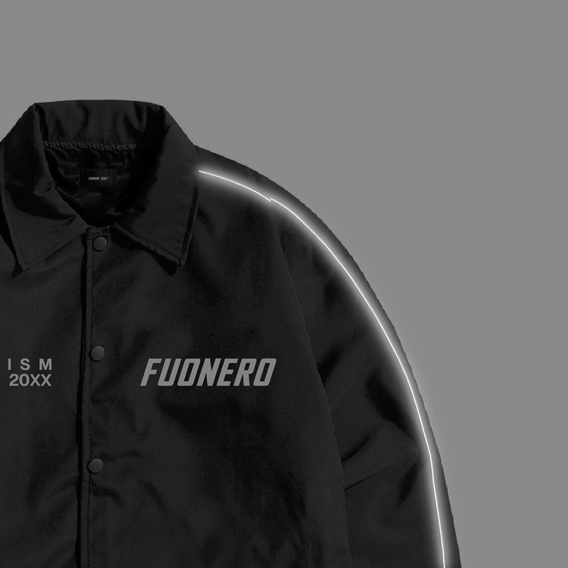 Áo khoác dù 2 lớp viền phản quang - Fuonero Jacket
