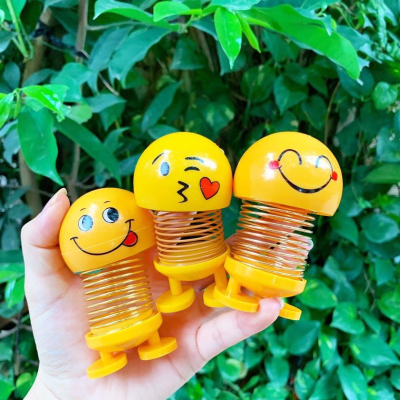 Thú nhún lò xo Emoji đáng yêu nhún nhảy