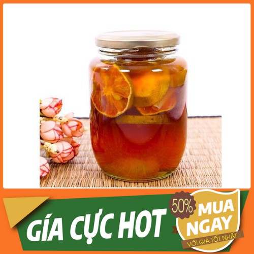 🔥 SIÊU RẺ 🔥 Hũ thủy tinh tròn 500ml nắp thiếc
