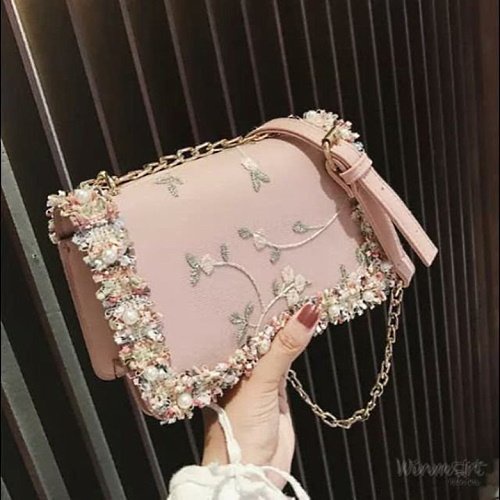 TÚI XÁCH THỜI TRANG THÊU HOA ĐINH CƯỜM