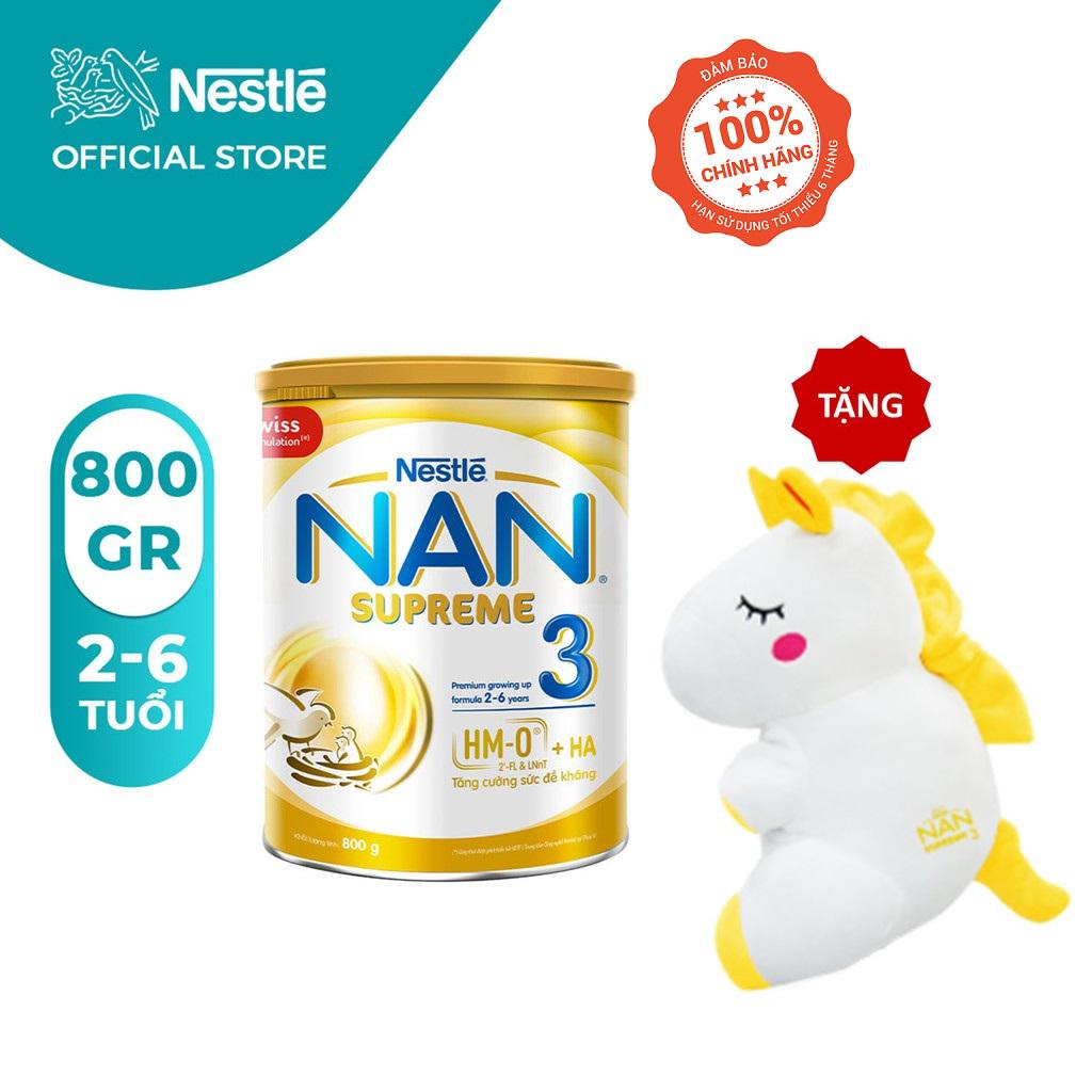 [Tặng 1 Gối Kỳ Lân] Sữa bột NAN Supreme 3 800g