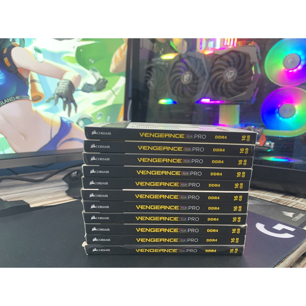 Ram PC Corsair Vengeance RGB Pro White 16GB 3200Mhz DDR4 (2x8GB) | BigBuy360 - bigbuy360.vn