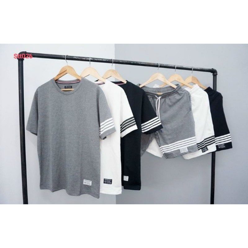 Đồ mặc nhà/Đồ bộ/Đồ thể thao nam 4sọc chất cotton mát lạnh thời trang hè