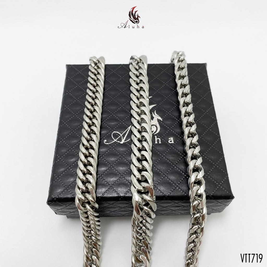 Vòng tay Titan không rỉ Chain Hip Hop Never Die - VTT719 - Aluha