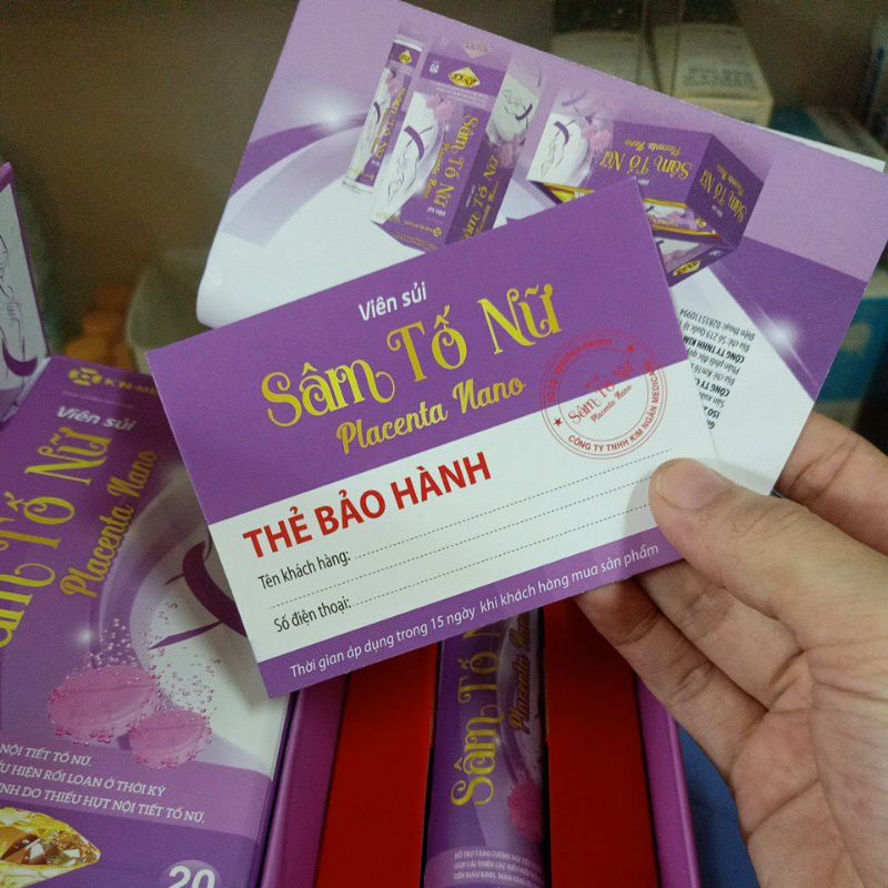 :Viên sủi Sâm Tố Nữ Hỗ Trợ Tăng Vòng Một .