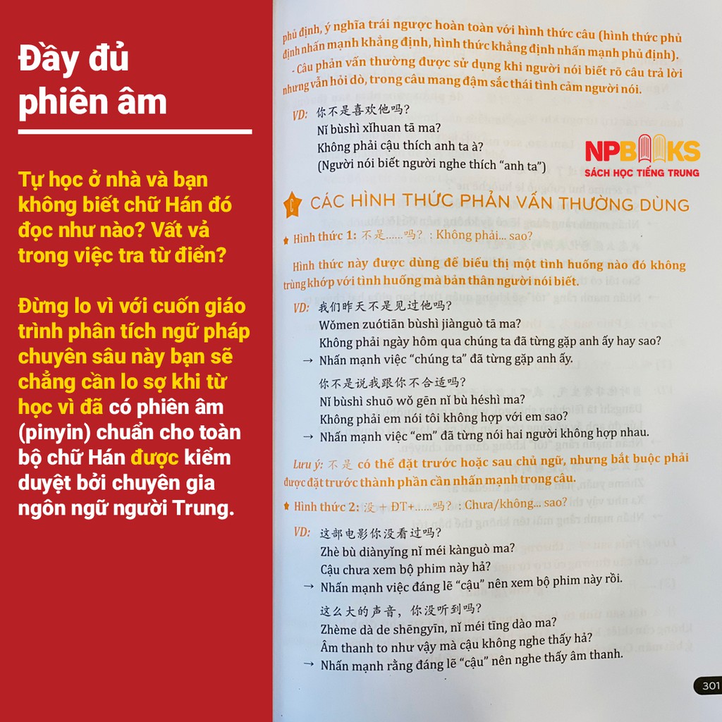 Sách - Giáo trình phân tích chuyên sâu ngữ pháp theo giáo trình Hán ngữ 6 cuốn đi kèm sách bài tập (HSK1-2-3-4-5-6)