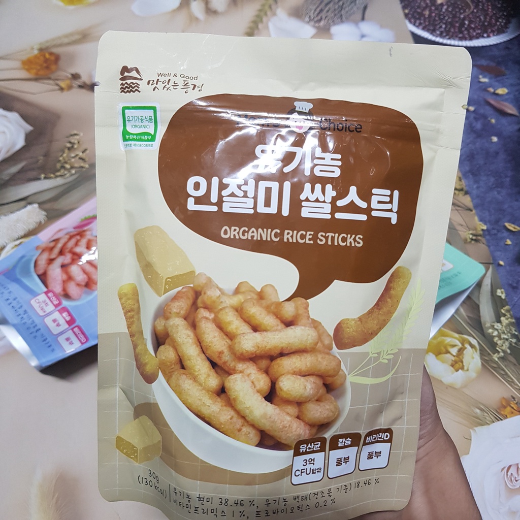 Bánh gạo lứt hữu cơ Mom’s Choice Hàn Quốc 30g