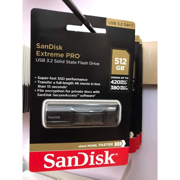 USB3.2 3.1 Extreme Pro CZ880  - 128GB I 256GB I 512GB I 1TB