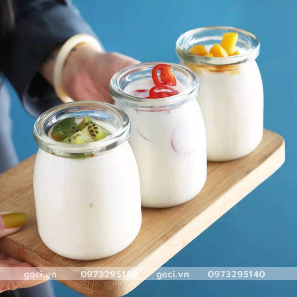 HŨ THỦY TINH 100ML NẮP NHÔM ĐỰNG MỨT, SIRO, LÀM KEM, CARAMEN, SỮA CHUA, Bánh FLAN