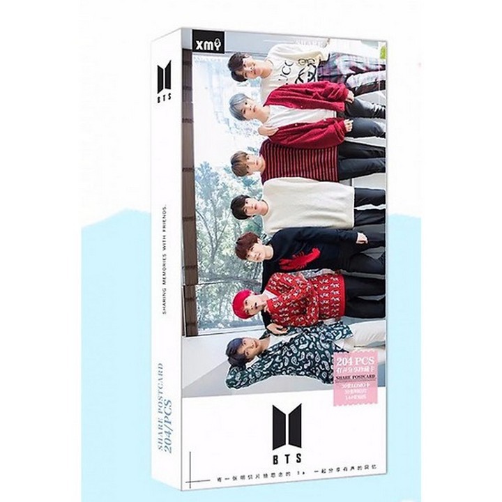 Postcard bts happy ever after hộp ảnh bộ ảnh có ảnh dán + lomo + postcard bưu thiếp