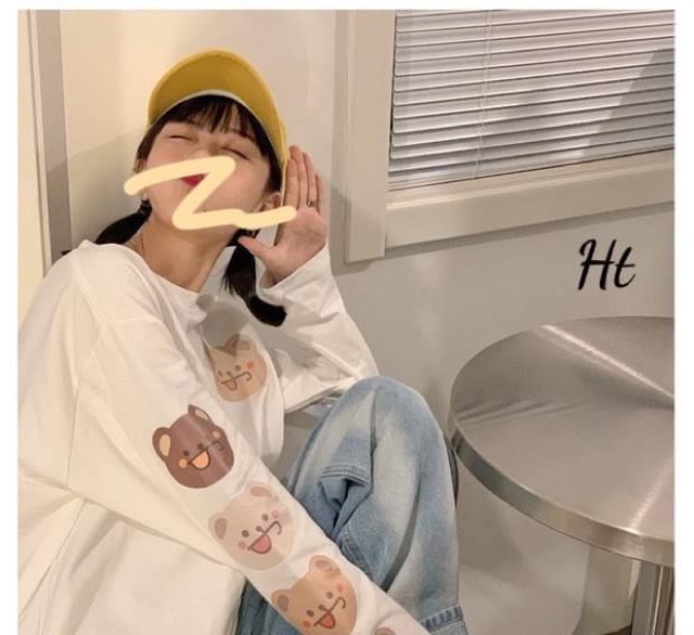 Áo xuông dài 5 gấu in tay da cá H2A877