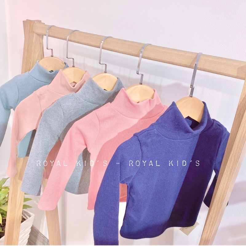 Áo len tăm cổ 10cm giữ nhiệt cho bé