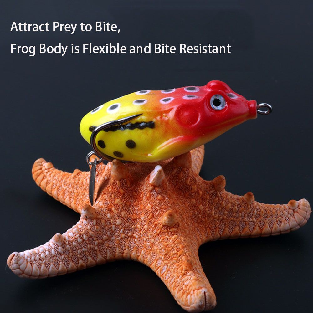 Mồi giả câu cá hình ếch 3D bằng nhựa