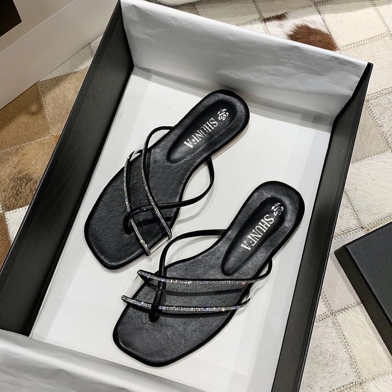 Dép Sandal Quai Trong Suốt Thời Trang Mùa Hè Cho Nữ