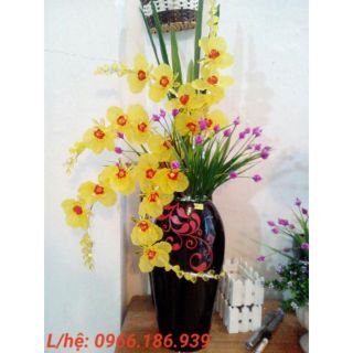 Com bo nguyên liệu hoa 02 bình hoa pha lê