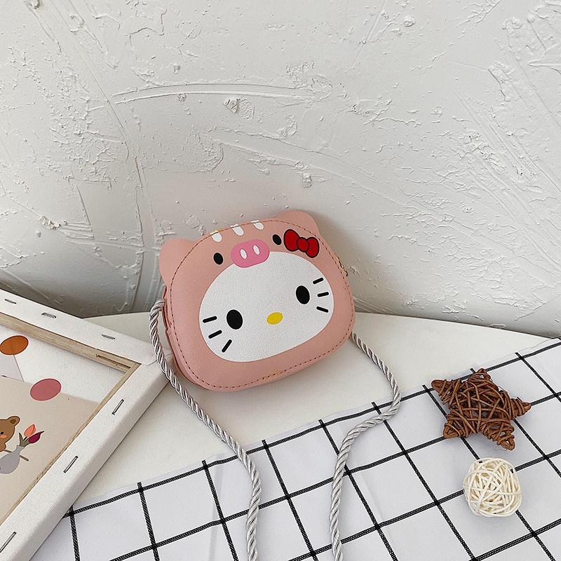 Túi Đeo Chéo mini Đựng Tiền Xu Họa Tiết Hoạt Hình Dễ Thương Cho Bé Gái