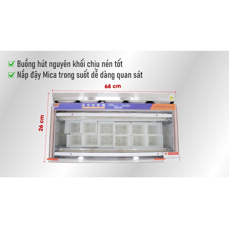 Máy Hút Chân Không Chè NS, LD 660 NEWSUN-Bảo hành 12 tháng, Năng suất cao