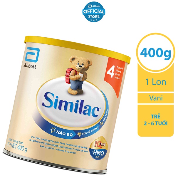 Sữa bột Similac Eye-Q 4 400g HMO Gold Label