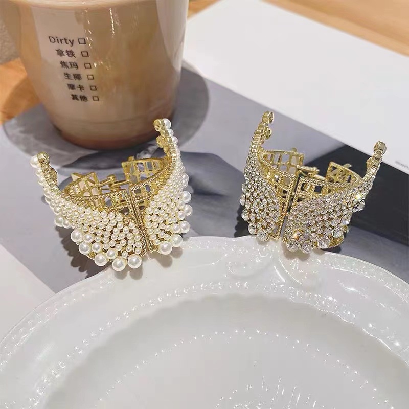 Thời trang hàn quốc phụ nữ kim cương đôi cánh thiên thần kẹp tóc cột tóc đuôi ngựa phụ kiện tóc ngọt ngào và thanh lịch