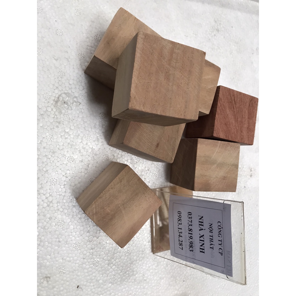 Gỗ khối vuông 2,3,4,5 cm hàng loại 1 Free Ship