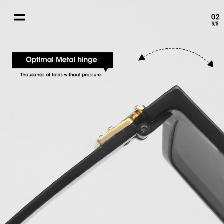 Kính Mát Gọng Vuông Phong Cách Âu Mỹ Thời Trang