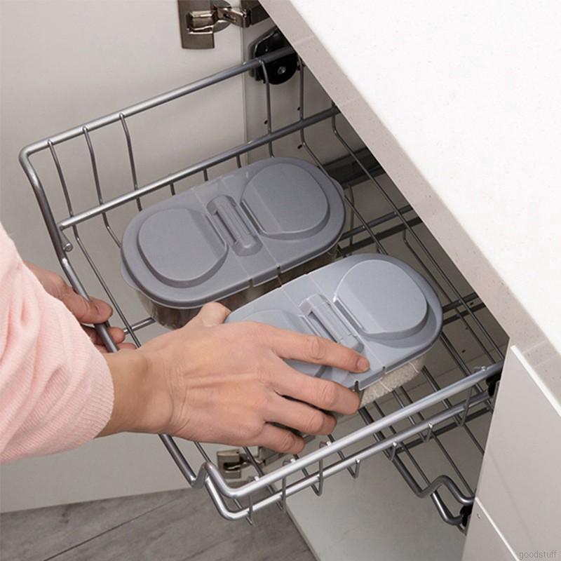 Hộp đựng thực phẩm trong suốt 2 ngăn dành cho nhà bếp