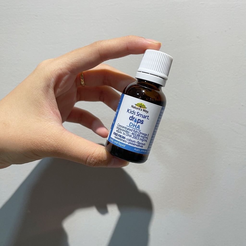Nhỏ giọt Nature's Way Kids Smart Drop DHA 20ml giúp bé thông minh, mắt sáng