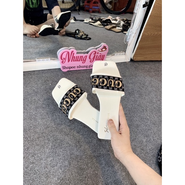 Dép lê quai guci đế bệt mã 798