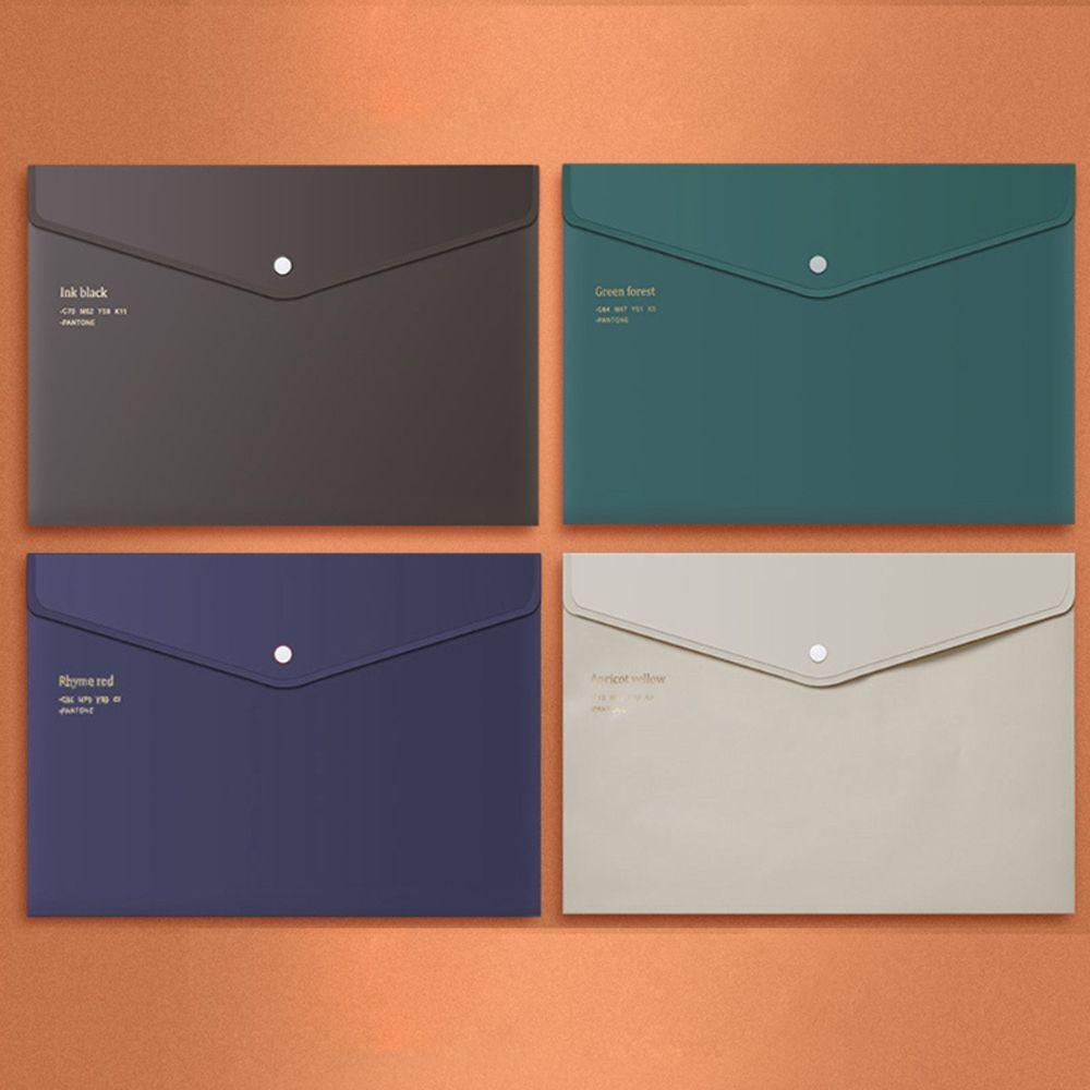 Bìa Đựng Tài Liệu Khổ A4 Thiết Kế Nhỏ Gọn Màu Sắc Cổ Điển Tiện Dụng Cho Văn Phòng / Trường Học