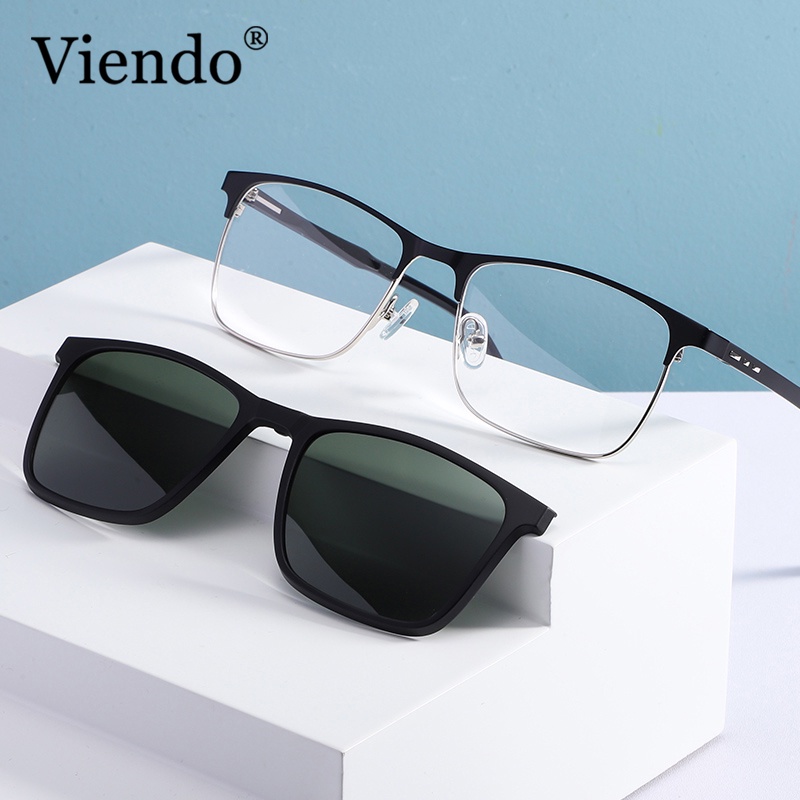 Kính Chống Tia Bức Xạ VIENDO 2 Trong 1 Phong Cách Retro Thời Trang Cho Nam Nữ(có thể cắt cận thị ống kính)
