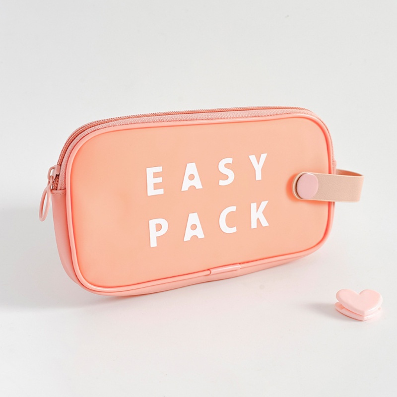 Hộp Đựng Bút Viết Có Khóa Kéo Di Động Tiện Dụng Cho Học Sinh Tiểu Học