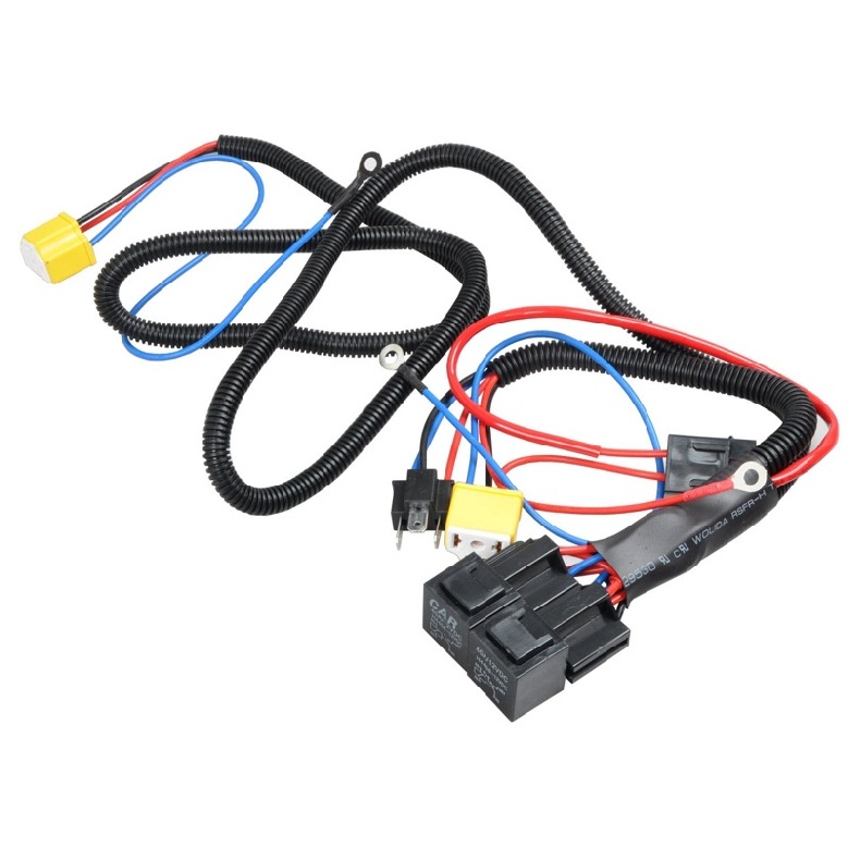 Bộ rơ-le dây tăng cường độ sáng đèn pha halogen H4 cho ô tô 12V