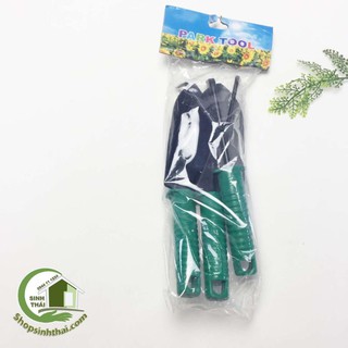 Bộ dụng cụ làm vườn 3 món xẻng, cào mini