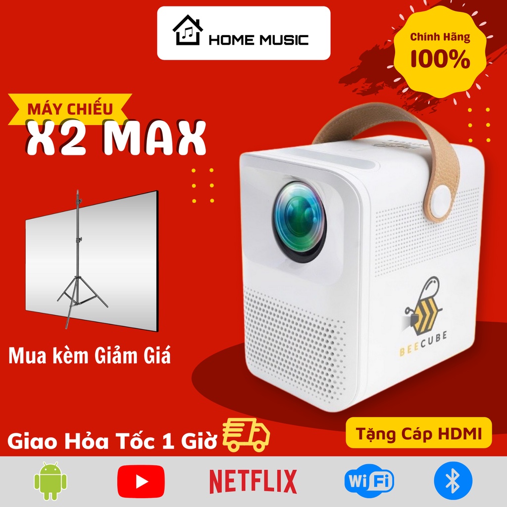 Máy Chiếu Mini BeeCube X2 Max - Full HD 1080P - Android - Bảo Hành 12 Tháng